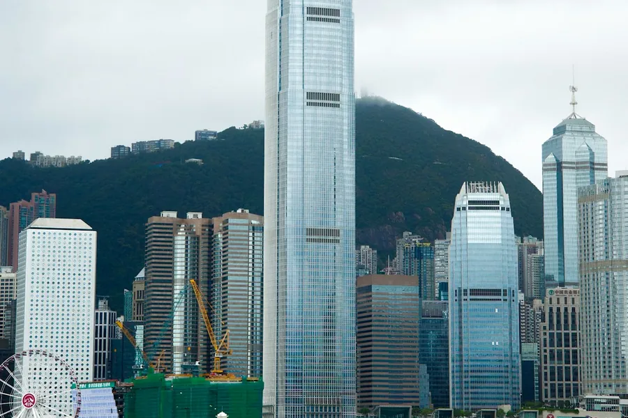 Hong Kong skyline, harbour and business district