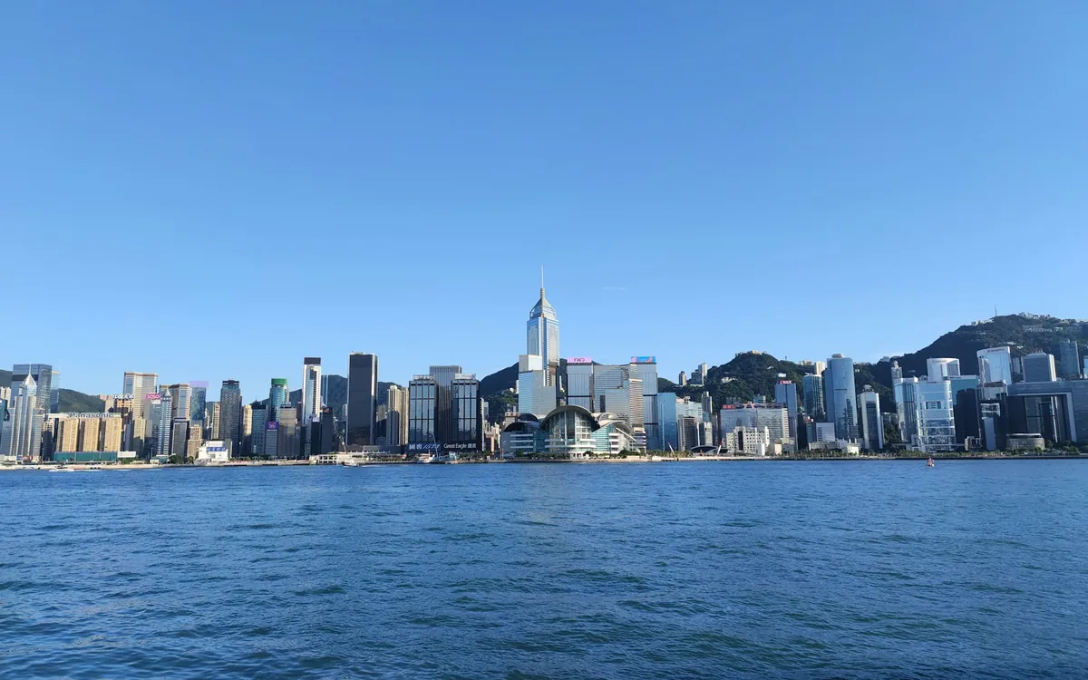 Hong Kong skyline, harbour and business district