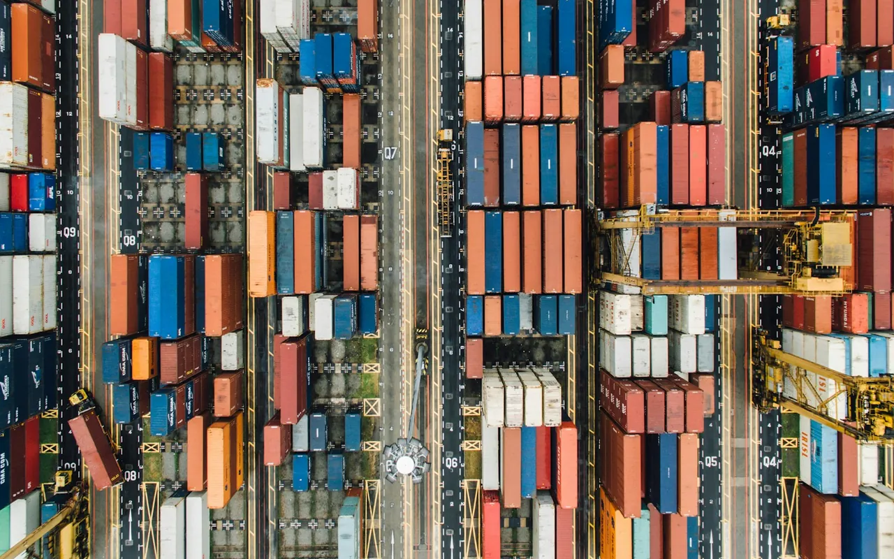 Shipping containers at a Singapore port